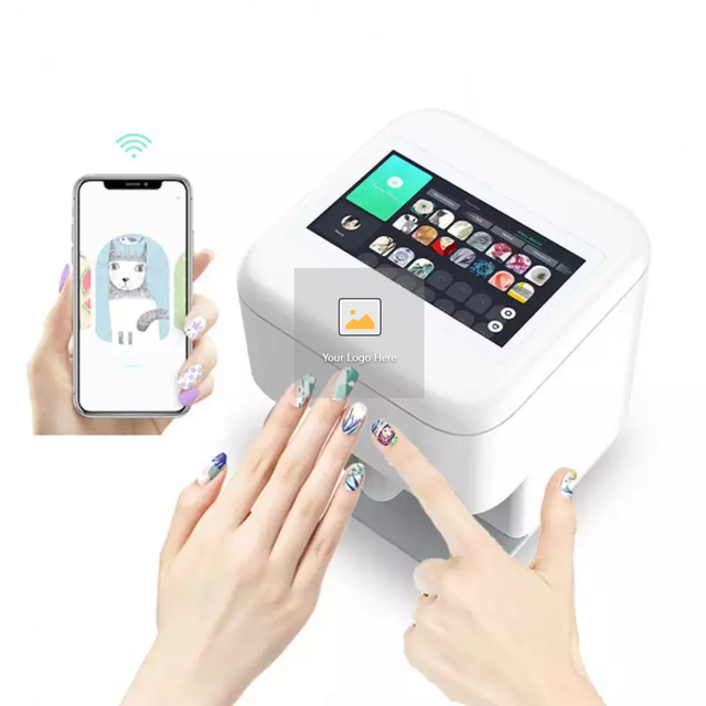 Portable 3d multi function digital nails art polish printer